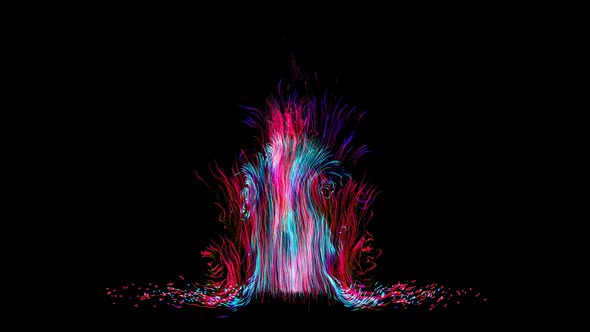 4K Fluid turbulence magic fire