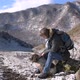 Girl with a Dog in the Mountains - VideoHive Item for Sale