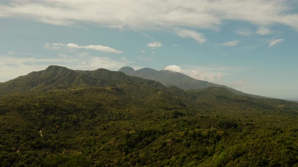 Mountains Covered with Rainforest Philippines Camiguin