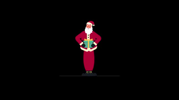 Santa animation (New year) 4K