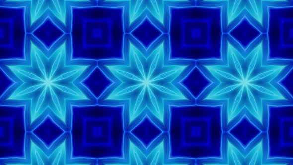 Blue Kaleidoscope Loop 4K 06