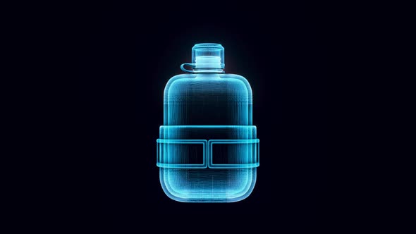 Plastic Military Water Canteen Hologram Hd