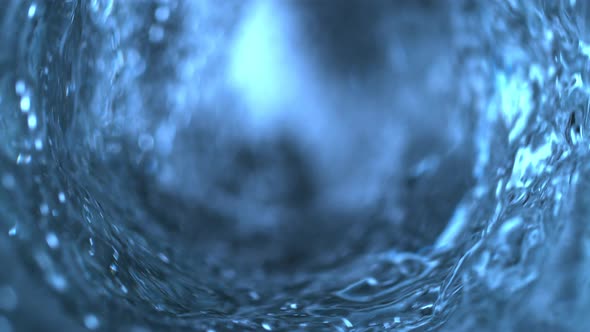 Super Slow Motion Shot of Clear Water Vortex at 1000 Fps