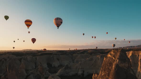 Cappadocia Morning Baloons Rise