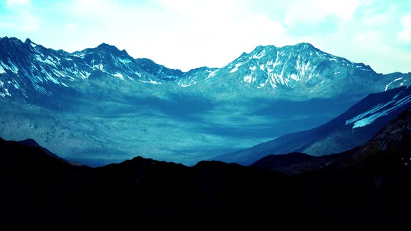 Panoramic View of the Spring Mountain Valley