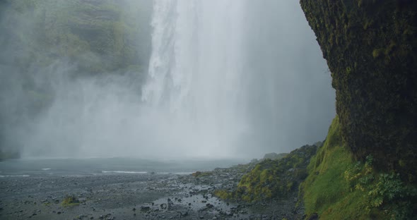 Most Famous and Beautiful Skogafoss Waterfall in Iceland