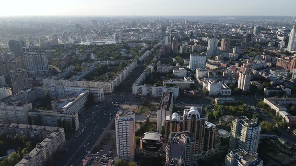 Kyiv - Aerial View of the Capital of Ukraine. Kiev