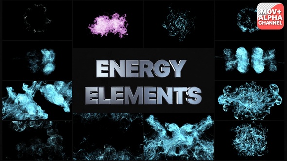 Energy Elements And Transitions | Motion Graphics