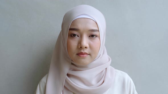 Portrait of a Young Asian Muslim Woman 03