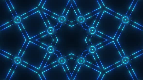 Blue Neon Stroke Pattern Pack 4k