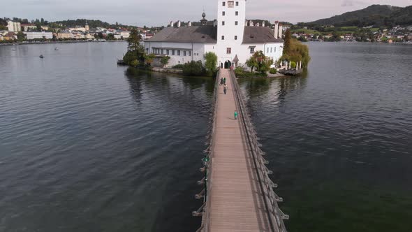 Scenic View on Gmunden Schloss Ort