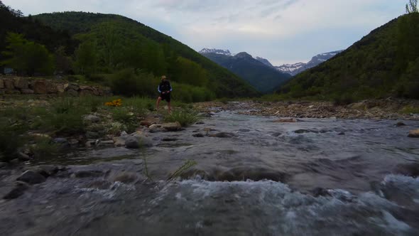 Fisherman Close Up In The River