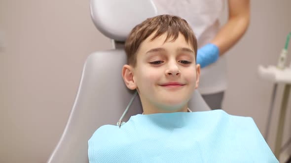 Close-up, dental care for children, the concept of a healthy mouth