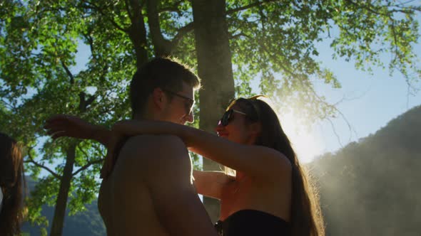 Couples dancing outdoor