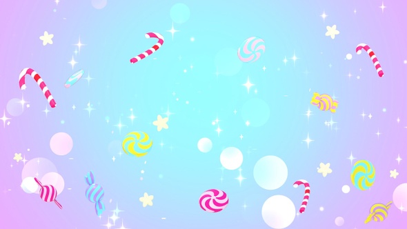 Falling Candies Background