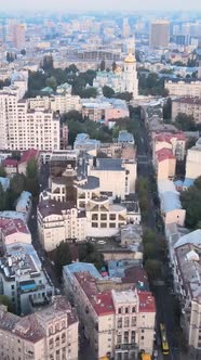 Kyiv Ukraine Aerial View of the City