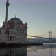 Ortakoy Mosque and Istanbul Bosphorus Bridge Aerial Video - VideoHive Item for Sale