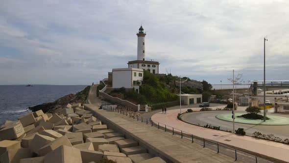 Faro de Botafoc in Ibiza, Spain