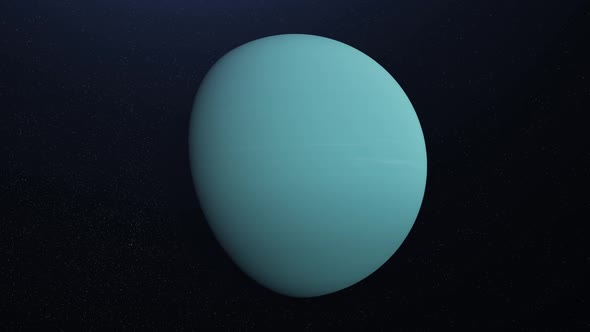 Abstract animation of planet Uranus