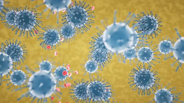Covid-19 Coronavirus or Novel coronavirus 2019-nCoV moving cells, epidemic