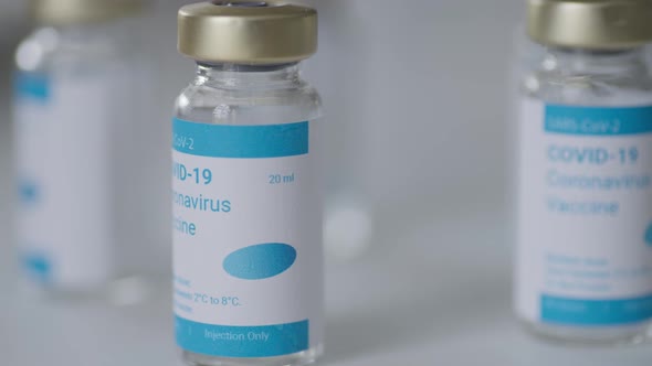 4K Covid Vaccine Close-Up