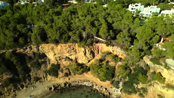 Cala Llenya beach in Ibzia, Spain