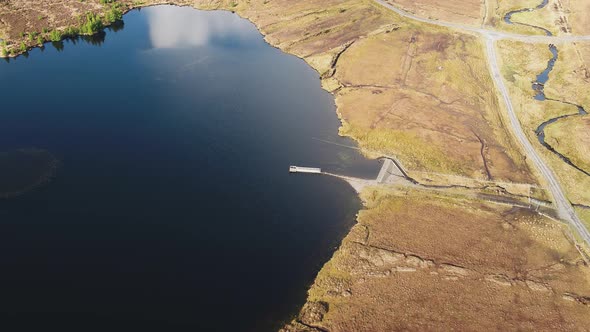 Aerial View of Lough Aroshin By Killybegs County Donegal  Ireland