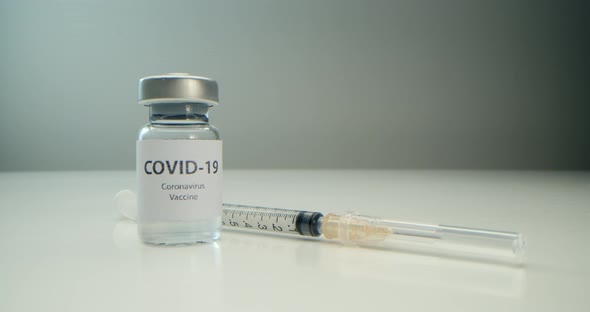 Vaccine Against COVID19 Has Been Developed an Ampoule with a Vaccine Against Coronavirus and an