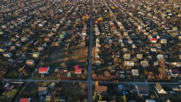 Country Estates, Densely Populated Neighborhood. Ukraine