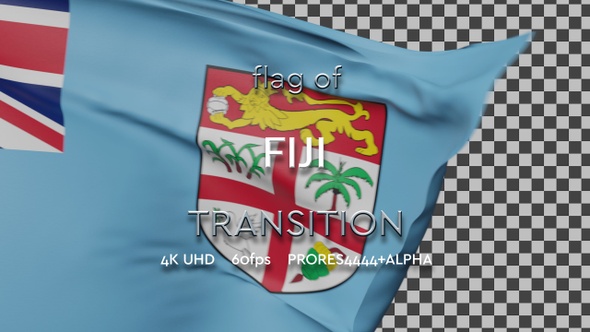 Flag of Fiji Transition | UHD | 60fps