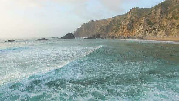 Praia da Adraga views on the coast of Portugal