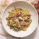 A Delicious Grilled Chicken and Pasta Dumplings with Pesto - VideoHive Item for Sale