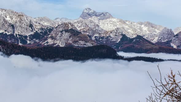 Dancing Clouds and Mountain Time Lapse