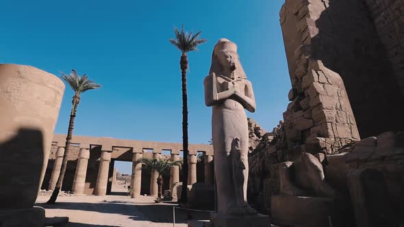 Statues In The Ancient Karnak Temple