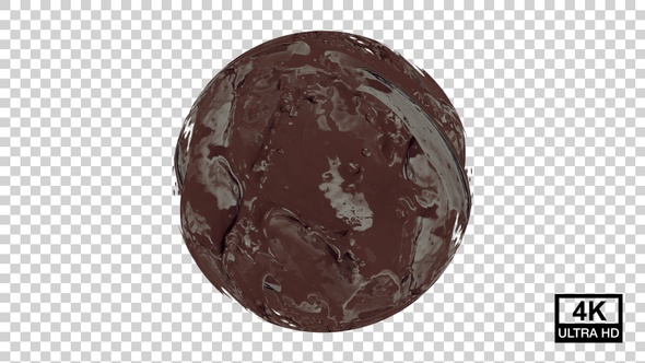 Delicious Chocolate Explosion In Sphere 4K alt