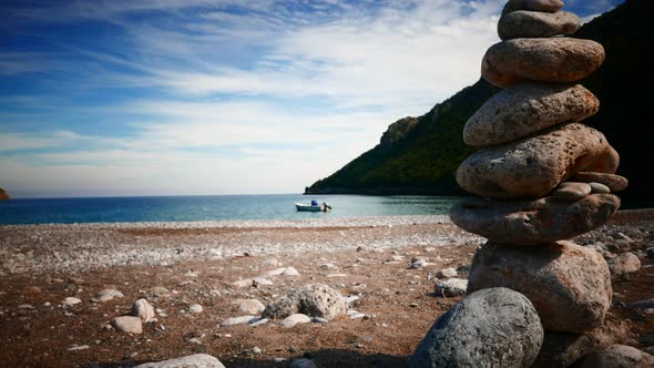 Vlychada Beach in Greece, Timelapse