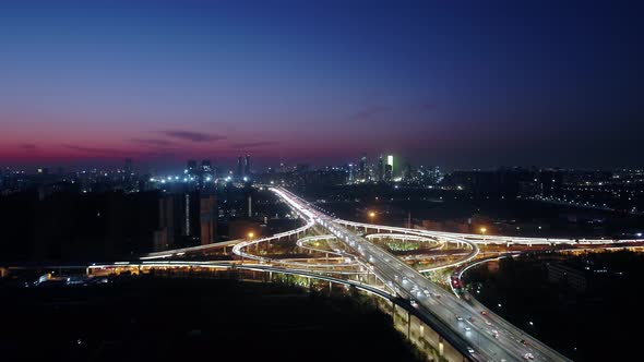 Busy traffic road in hangzhou china