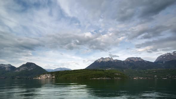 annecy lake alps france water boats holiday