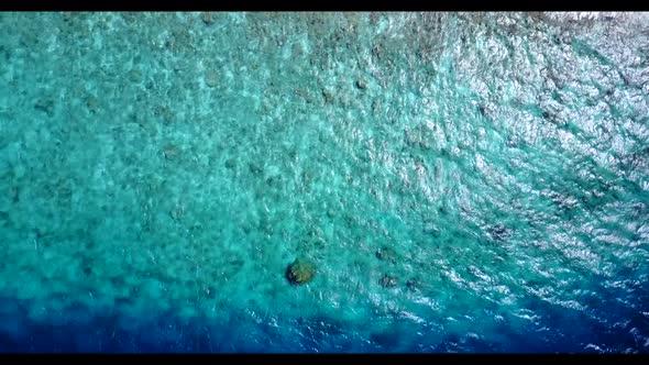 Aerial view landscape of tropical sea view beach vacation by clear sea and white sandy background of