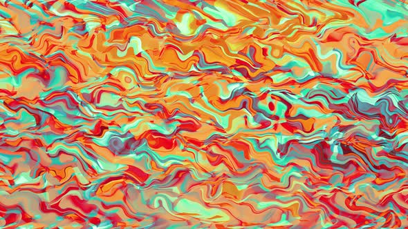 Colorful Wavy Paint Flow