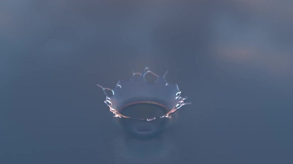 A Drop Drips Onto The Surface Of The Water 4 alt
