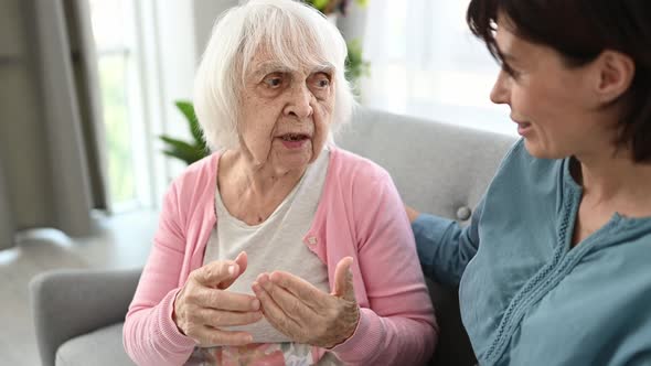 Senior Woman and Daughter