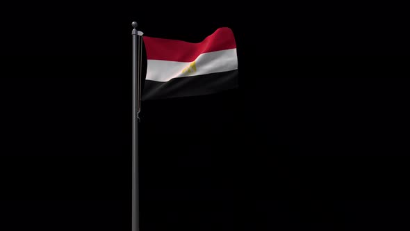 Egypt Flag With Alpha 4K