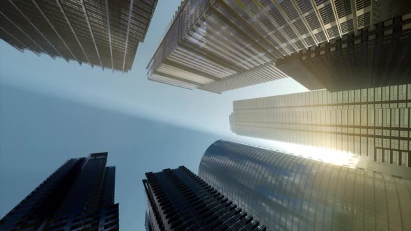 Windows of Skyscraper Business Office