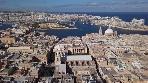 Aerial View of Valletta, Malta