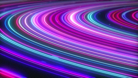 Abstract Loopable 3d Animation Background with Ultraviolet Laser Sound Track