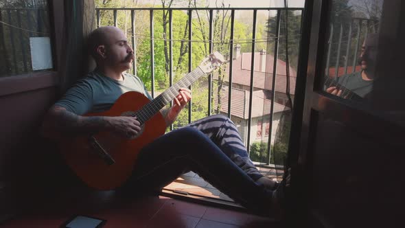 Man playing guitar