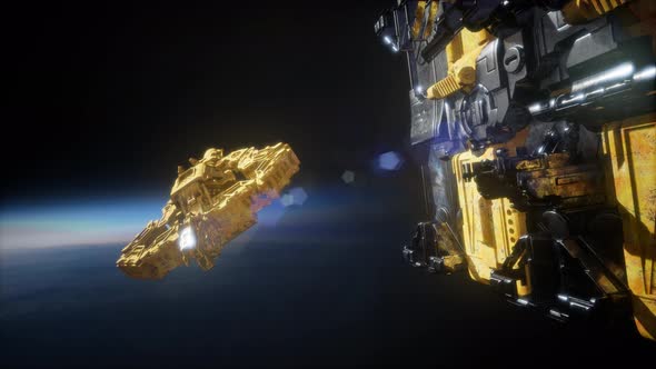 Highly Detailed Huge Spaceship alt