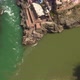 Devprayag, India, alakananda and bhagirathi holy rivers mix to become ganges, 4k aerial drone view - VideoHive Item for Sale