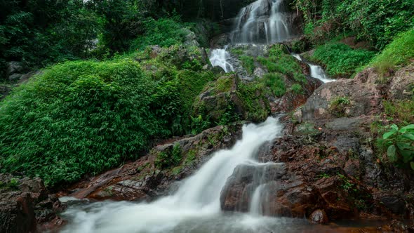 Waterfall and Blue Lagoon